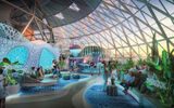 A rendering of the Overlook lounge on Icon of the Seas.