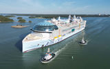 The Icon of the Seas during its first sea trials in June.