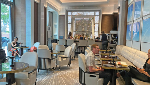 The hotel's Trifecta restaurant and cocktail lounge offers New England-inspired fare. The hotel's Trifecta restaurant and cocktail lounge offers New England-inspired fare.