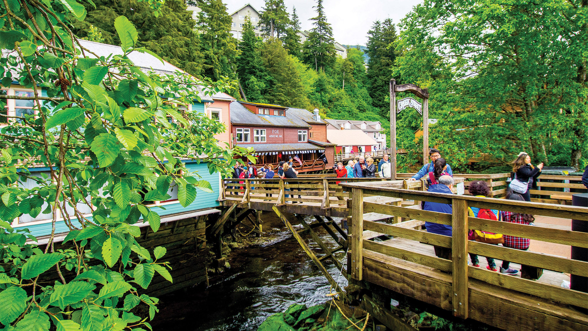 The Totem Heritage Center, Tongass Historical Museum and Creek Street are some of the stops on the Ketchikan Salmon Walk, a new 1.5-mile, self-guided sightseeing path.