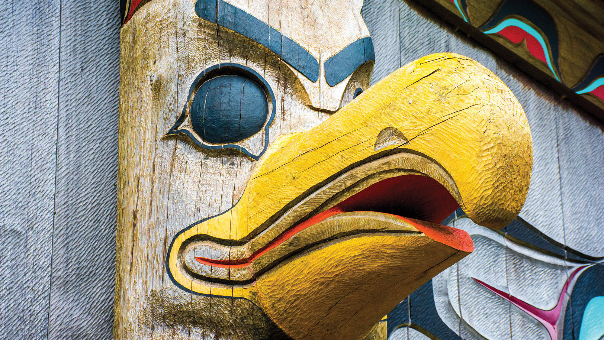 Detail of a totem.