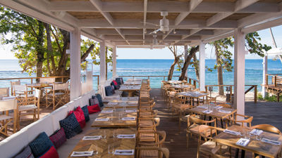 The view from Minitas Beach Club & Restaurant at Casa de Campo Resort & Villas.