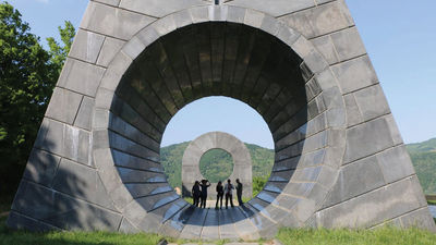 Popina Memorial Park in Stulac, Serbia, a destination visited on Atlas Obscura's guided trips to the Balkans.
