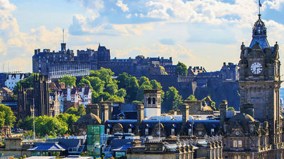 A view of Edinburgh, Scotland.