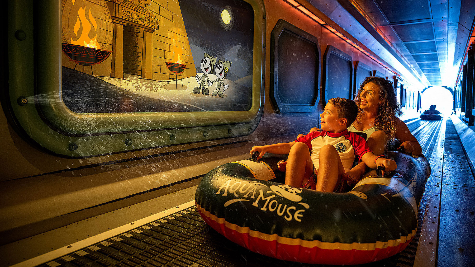 Like the Disney Wish that debuted last year, the Treasure will include the AquaMouse two-person water coaster ride.