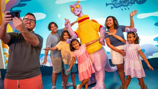 Beloved purple dragon Figment will do meet-and-greets at Epcot. Beloved purple dragon Figment will do meet-and-greets at Epcot.