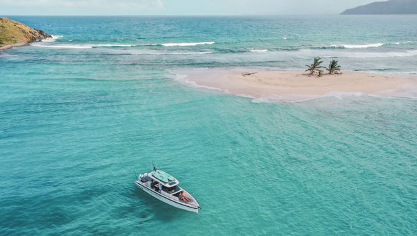 A luxury charter boat available as part of Frenchman's Reef's partnership with RED Hospitality & Leisure.