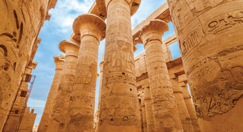The Great Hypostyle Hall at the Karnak Temple Complex near Luxor.