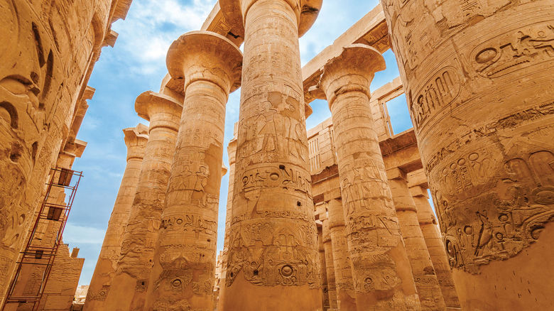 The Great Hypostyle Hall at the Karnak Temple Complex near Luxor.