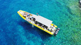 Maui Reef Adventures' 60-foot-long, custom-built Super Raft, which the company uses for Molokini snorkeling tours.