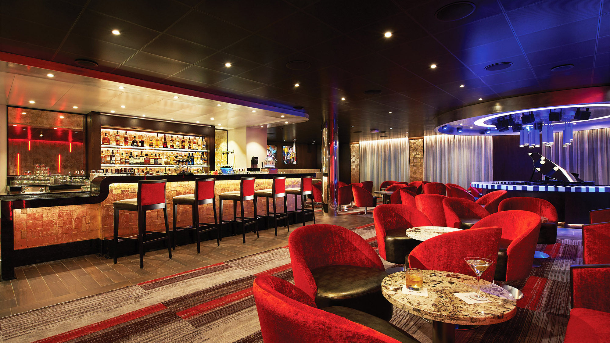 The ship's Piano Bar 88 replaced a hot pot restaurant.