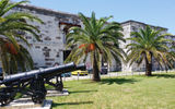 Cannons at the Victualling Yard in the Royal Naval Dockyard in Bermuda's West End.