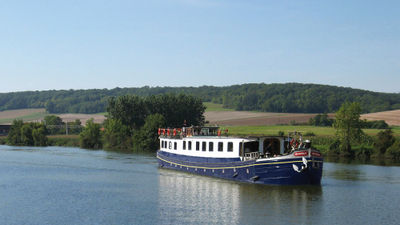 Kir Royale, European Waterways' newest hotel canal barge, will begin sailing in France's Champagne region in May.