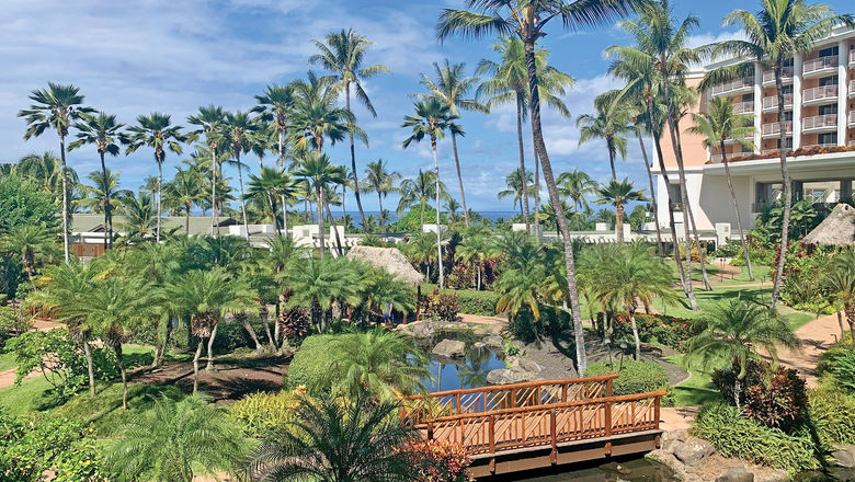 The grounds of the Grand Wailea Waldorf Astoria. The resort hosted Signature Travel Network's Owners' Meeting.