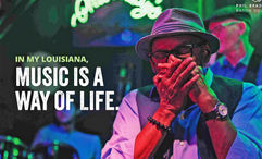 A print ad launching as part of the Louisiana Office of Tourism's new "My Louisiana" campaign.