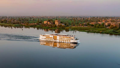 The Viking Sobek sailing the Nile in Egypt.