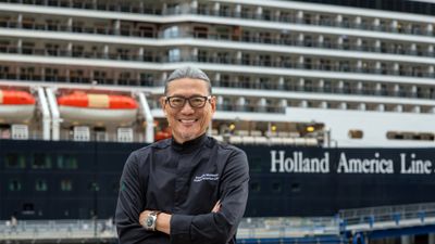 Chef Masaharu Morimoto will create dishes for a new pop-up restaurant, Morimoto by Sea, to open on Holland America Line ships in November.