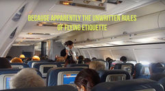 The brutally honest airline etiquette video