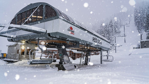 Palisades Tahoe’s rebuilt Red Dog lift opened in January. Palisades Tahoe’s rebuilt Red Dog lift opened in January.