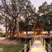 Sitatunga Private Island was built predominantly from recycled materials and is situated in the Botswana's Okavango Delta.