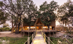 Sitatunga Private Island was built predominantly from recycled materials and is situated in the Botswana's Okavango Delta.