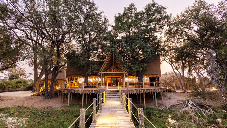 Sitatunga Private Island was built predominantly from recycled materials and is situated in the Botswana's Okavango Delta.