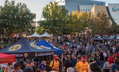 The Downtown Brew Festival, held in the shadow of the World Market Center in Las Vegas, takes place Oct. 7.