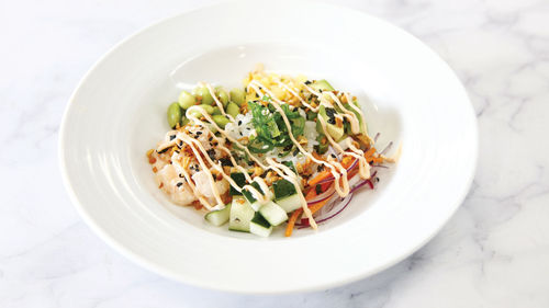 Hawaiian poke is on Carnival Cruise Line's new vegan menu and is made with plant-based salmon. Hawaiian poke is on Carnival Cruise Line's new vegan menu and is made with plant-based salmon.