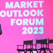 Los Angeles Tourism CEO Adam Burke speaking at Los Angeles Tourism's Market Outlook Forum.