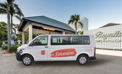 Select Blue Diamond properties have partnered with NexusTours to provide free airport-to-hotel transportation to guests.