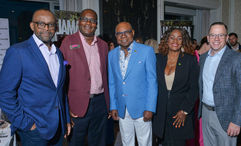 From left, Donovan White, JTB director of tourism; Dan Hamilton, JTB district sales manager; Jamaica minister of tourism Edmund Bartlett; Angella Bennett, JTB regional director of Canada; and Ensemble president Michael Johnson.