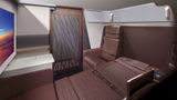 First-class suites will have sofas that can become a single or double bed.