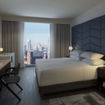A King Room at the Kimpton Virgilio with views over Mexico City's Polanco neighborhood.