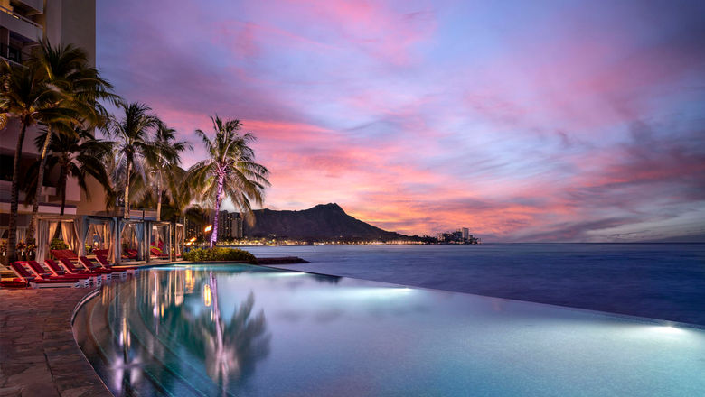 The Edge Infinity Pool at the Sheraton Waikiki.