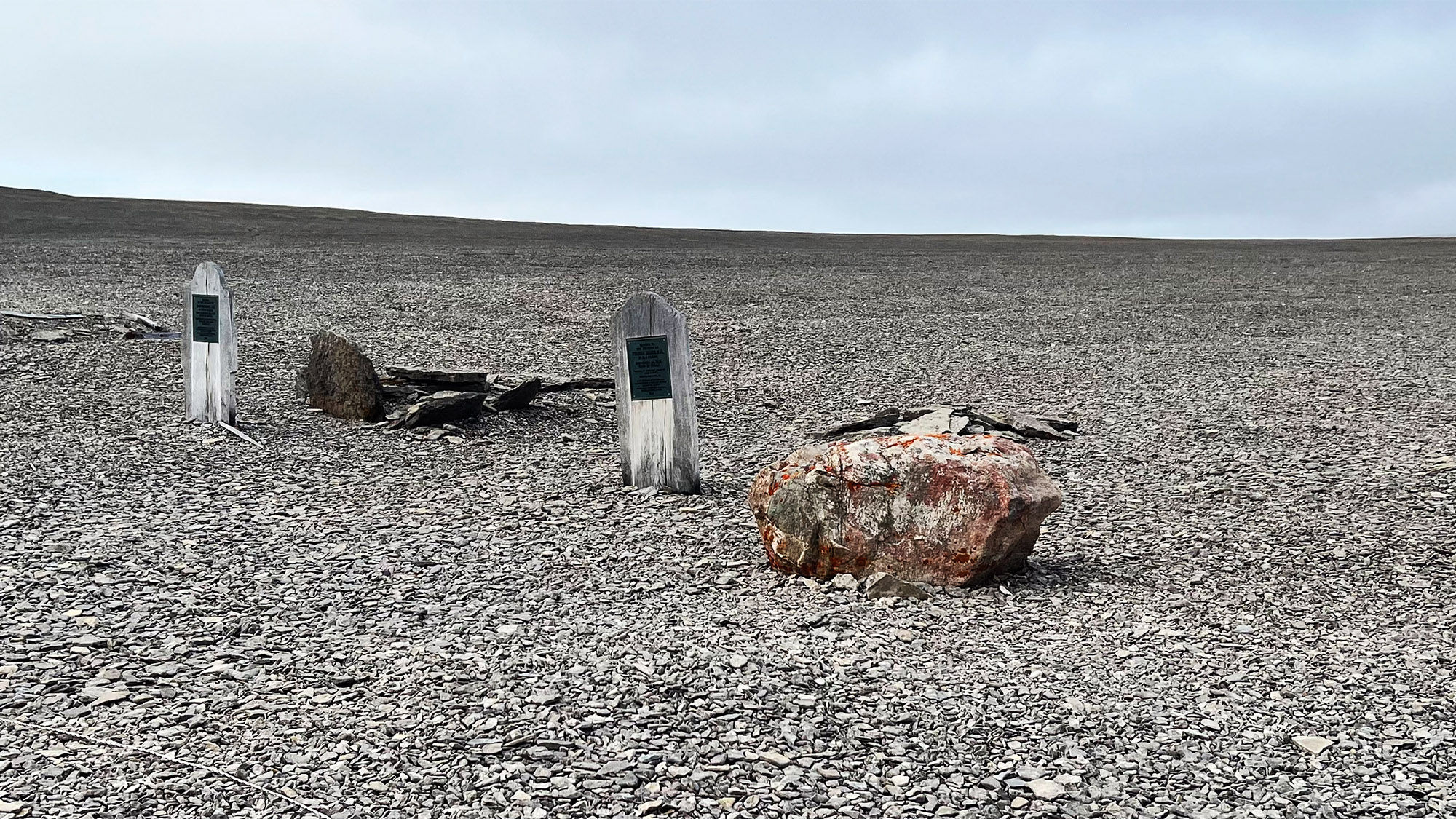 Graves from the famed Franklin expedition on Canada's Beechey Island.