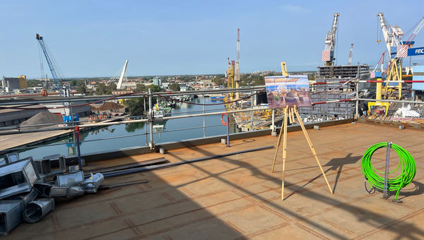 A new Cunard space on the Queen Anne will be a private reception terrace that guests can book for small events.