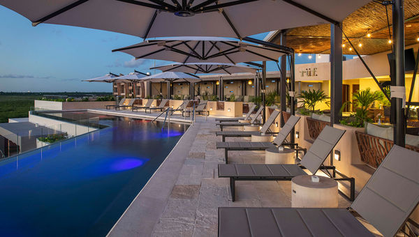 The rooftop Rüf Bar is the sole adults-only escape at the Ventus Ha'. The rooftop Rüf Bar is the sole adults-only escape at the Ventus Ha'.