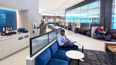 THe newest United Club in Newark is near gate C74 in Terminal C.