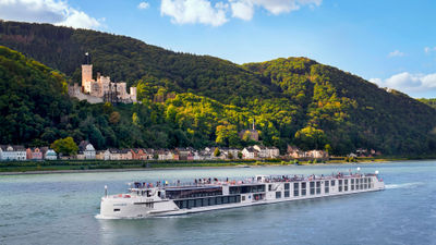 An image of the S.S. Elisabeth, which will sail for Uniworld starting in 2025. The ship is on charter to Uniworld from Riverside Luxury Cruises.
