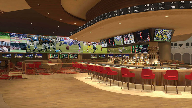 A rendering of the Sunset Station's new sports book, expected to open in the spring.