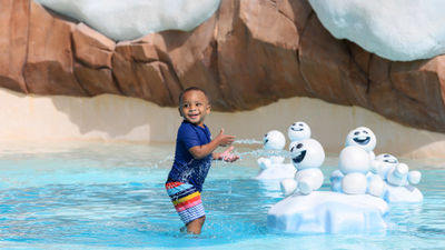 The Tike's Peak wading pool at Blizzard Beach.