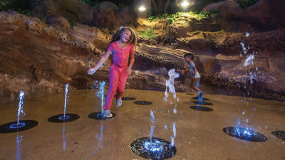 Kids frolic at Journey of Water, Inspired by Moana.