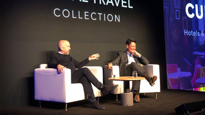Internova Travel Group CEO J.D. O'Hara (Left) and executive vice president Albert Herrera at Global Travel Collection's Elevate conference.