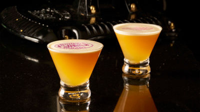 New Orleans-inspired drinks are served at Bourbon Parade on the Las Vegas Strip.