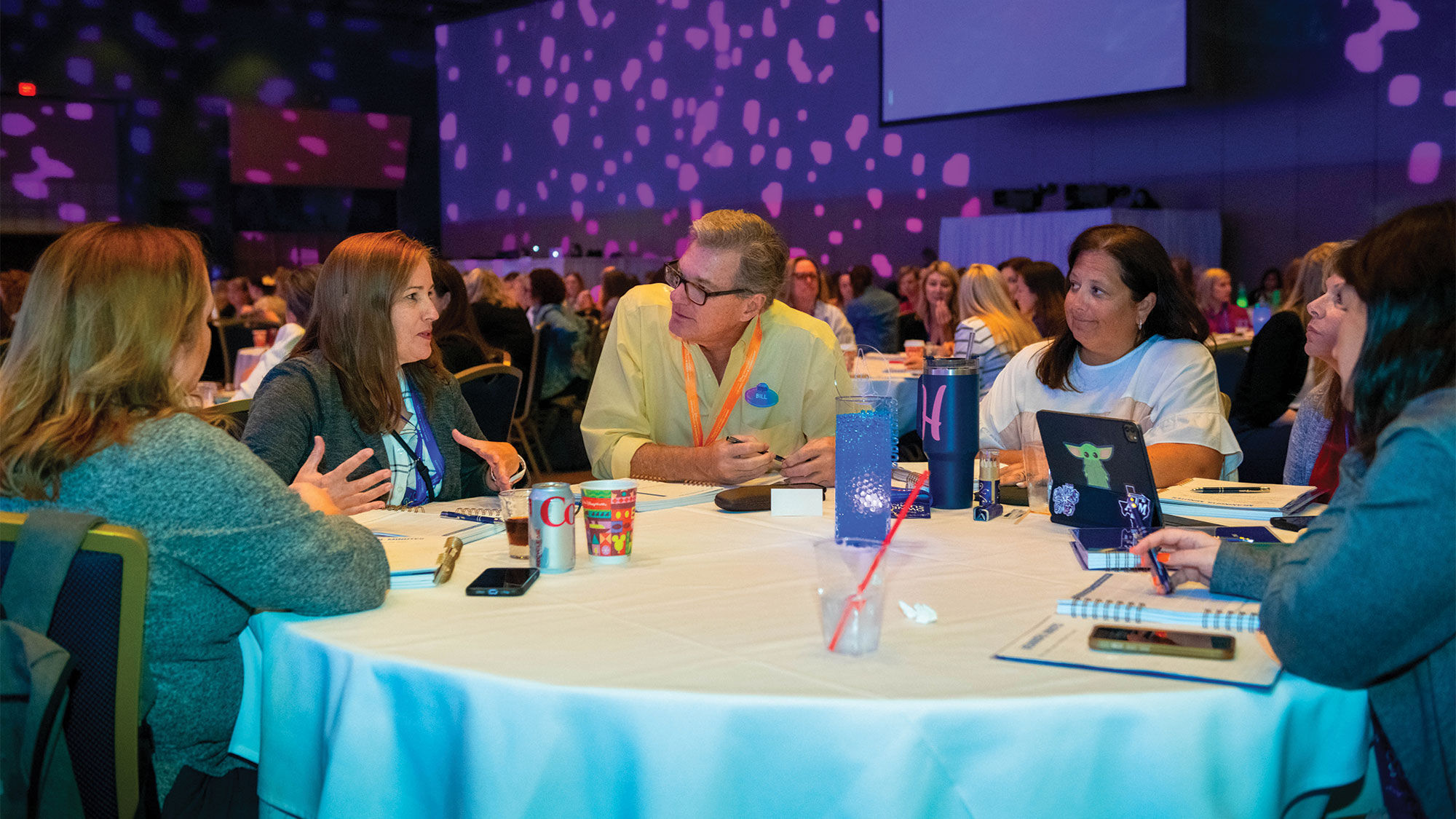 Left to right, Susan Hall and Cathy Andrews, co-owners of Kingdom Planners in Austin, Texas; Disney Destinations' Bill Downs; Hilary MacIsaac, an Auburn, Ala.-based advisor with Magic on Main Travel; and Lori Darnell, owner of Chasing More Vacations in Houston.