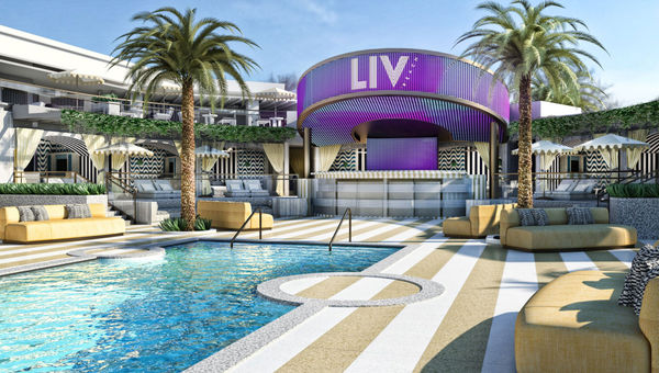 Un rendu de LIV Beach, qui ouvrira au printemps prochain à Fontainebleau Las Vegas.