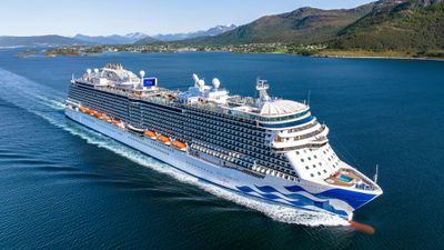 Carnival Corp. entered 2024 in its highest booked position in history. Pictured, the Sky Princess.