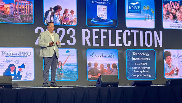 ALG Vacations Group president Ray Snisky at ALG Ascend in Cancun.