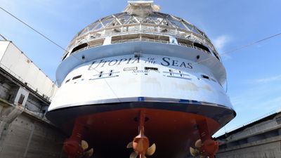 Royal Caribbean’s Utopia of the Seas was floated out in September 2023. The Travel Institute and Royal Caribbean are raffling off spots on the Utopia of the Sea's preview sailing in July.