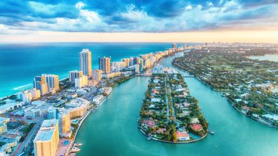 A bird's eye view of Miami Beach.